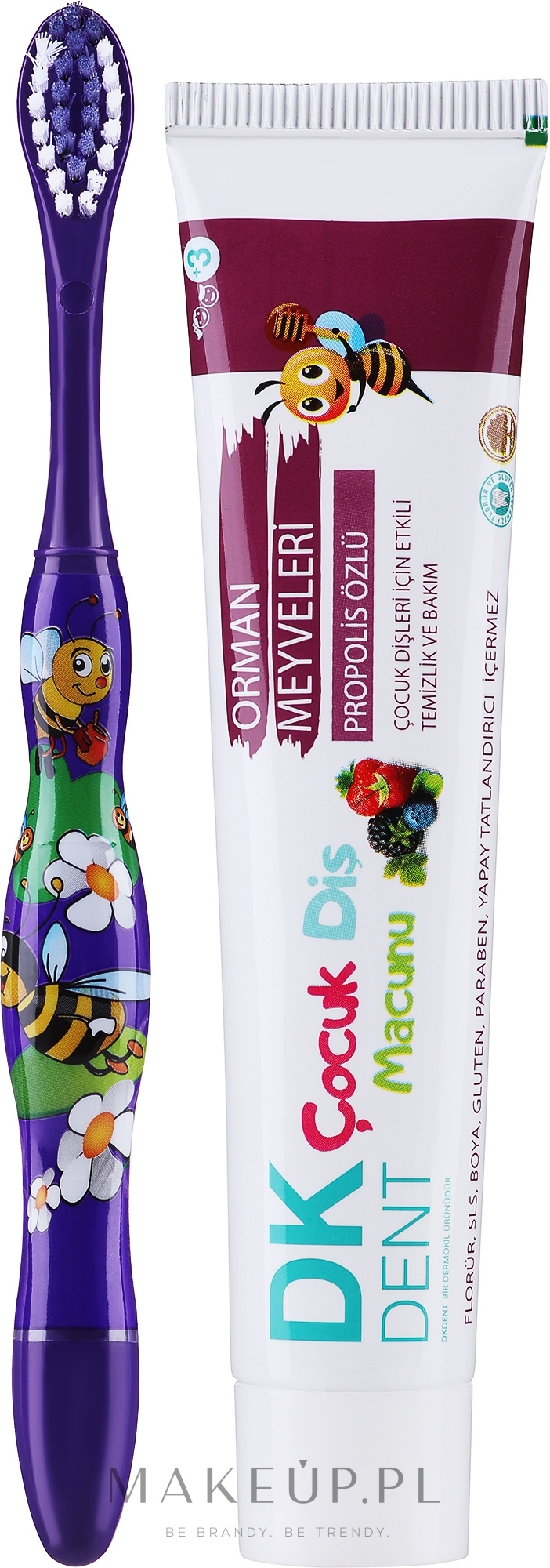 Pasta do zębów Owoce leśne - Dermokil DKDent Toothpaste — Zdjęcie 50 ml