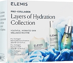 Zestaw - Elemis Pro-Collagen Layers of Hydration Collection (essence/28ml + oil/15ml + f/cr/30ml) — Zdjęcie N1