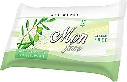 Kup Chusteczki nawilżane do twarzy nasączone oliwą z oliwek - Areon Mon Wet Wipes Face
