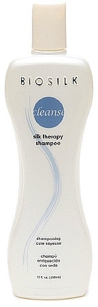 Szampon oczyszczający do włosów cienkich - Biosilk Silk Therapy Cleansing Shampoo — Zdjęcie N1