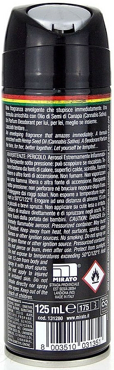 Perfumowany dezodorant w sprayu - Intesa Unisex Parfum Deodorant Cannabis — Zdjęcie N2