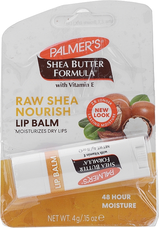PRZECENA! Balsam z masłem shea do ust suchych i popękanych - Palmer’s Raw Shea Nourish Lip Balm * — Zdjęcie N2