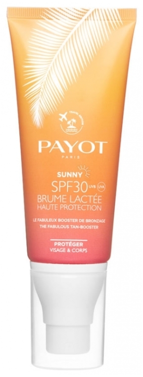 Przeciwsłoneczny krem do twarzy i ciała z filtrem SPF 30 - Payot Brume Lactée Sunny Haute Protection Fabulous Tan-Booster Face And Body