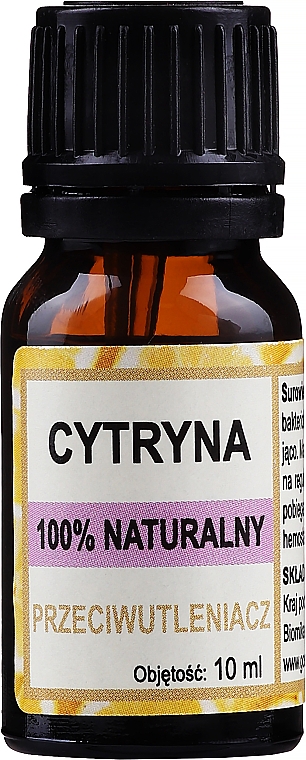 Naturalny olejek cytrynowy - Biomika — Zdjęcie N1