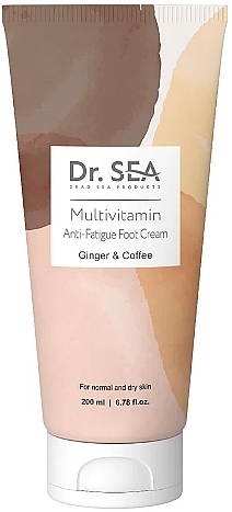 Multiwitaminowy krem do stóp przeciw zmęczeniu Ginger & Coffee - Dr.Sea Multivitamin Care & Anti-Fatigue Foot Cream — Zdjęcie N1