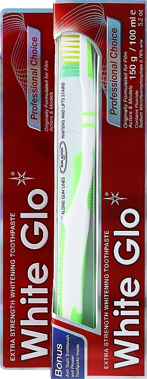 Profesjonalna pasta wybielająca do zębów - White Glo Professional Choice Whitening Toothpaste
