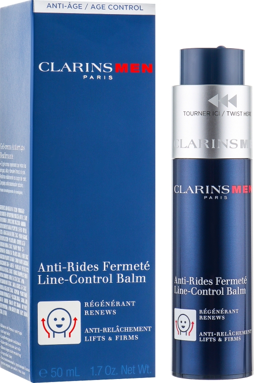 Przeciwstarzeniowy balsam do twarzy dla mężczyzn - Clarins Men Line-Control Balm — Zdjęcie N1
