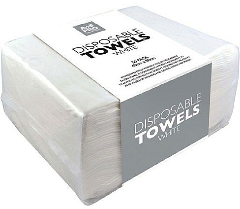 Białe ręczniki, 50 sztuk - Goldwell Easy Dry — Zdjęcie N1