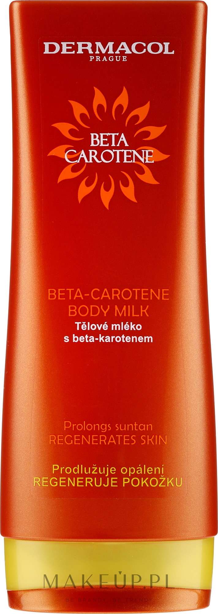 Przedłużające opaleniznę mleczko do ciała z beta-karotenem - Dermacol Beta Carotene Body Milk — Zdjęcie 200 ml
