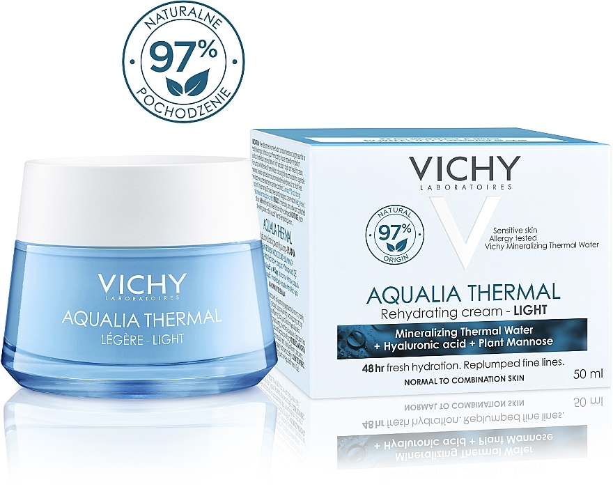 PRZECENA! Vichy Aqualia Thermal Light Cream - Lekki krem nawilżający do twarzy * — Zdjęcie N7