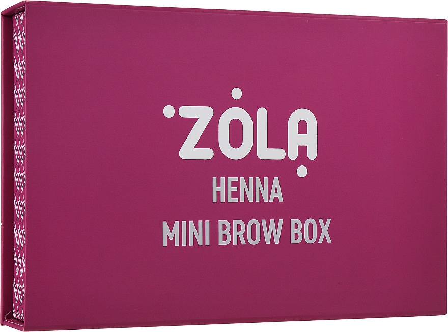 Zestaw - Zola Henna Box (brow/henna/6*5g + brow/oil/15ml) — Zdjęcie N1