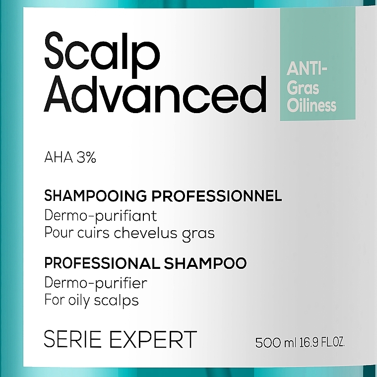 Szampon do włosów przetłuszczających się - L'Oreal Professionnel Scalp Advanced Anti-Oiliness Shampoo — Zdjęcie N2