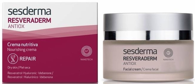 Odżywczy krem antyoksydacyjny do twarzy - SesDerma Laboratories Resveraderm Antiox Nourishing Facial Cream