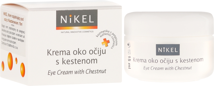 Rozjaśniający krem pod oczy z kasztanowcem - Nikel Eye Cream with Chestnut — Zdjęcie N1
