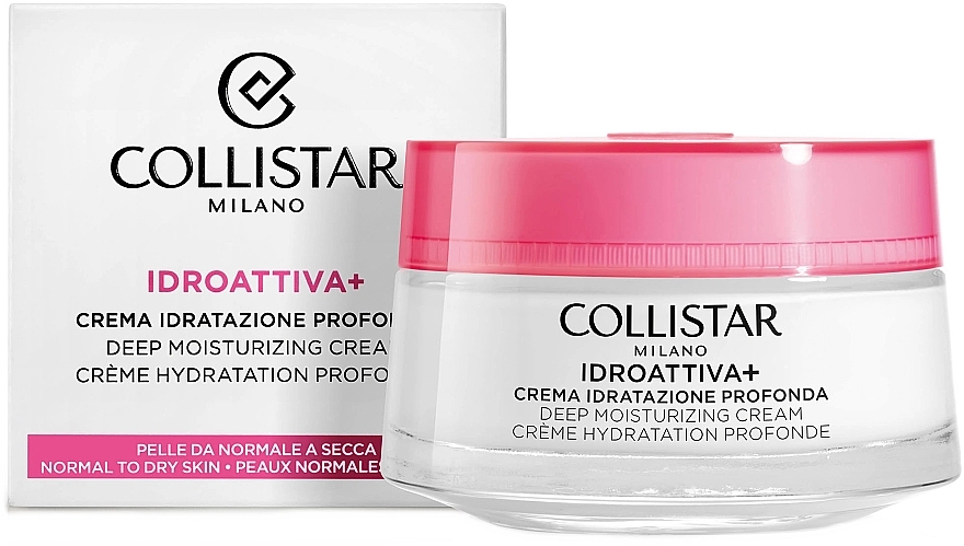 Krem nawilżający do skóry normalnej i suchej - Collistar Idroattiva+ Deep Moisturizing Cream — Zdjęcie N1