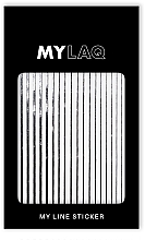 Kup Naklejki na paznokcie Linie, srebrne - MylaQ My Silver Line Sticker