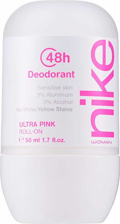 Naturalny dezodorant w kulce - Nike Woman Ultra Pink Roll On — Zdjęcie N1