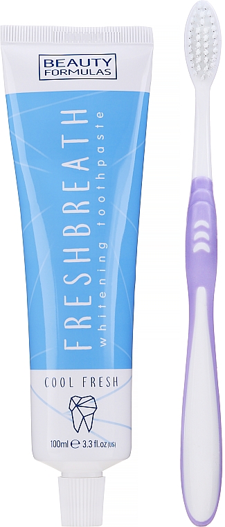 Zestaw do mycia zębów - Beauty Formulas (toothbrush/1pcs + toothpaste/100ml) — Zdjęcie N1