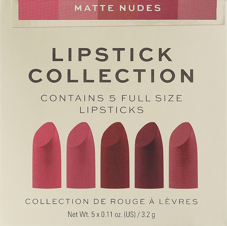 Zestaw 5 szminek do ust - Revolution Pro 5 Lipstick Collection Matte Nude — Zdjęcie N1