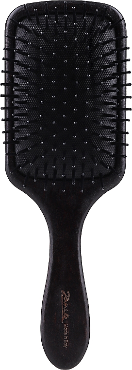 Kwadratowa szczotka do włosów Bobinga 24cm, ciemna - Janeke Bobinga Dark Wood Hairbrush — Zdjęcie N1
