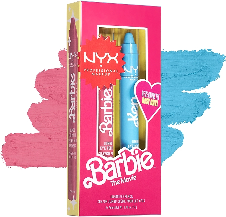 Zestaw do makijażu oczu - NYX Professional Makeup Barbie Limited Edition Collection Jumbo Eye Pencil (eye/pencil/2x5g) — Zdjęcie N2