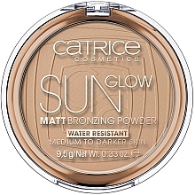 Kup PRZECENA! Puder brązujący do twarzy - Catrice Sun Glow Matt Bronzing Powder *