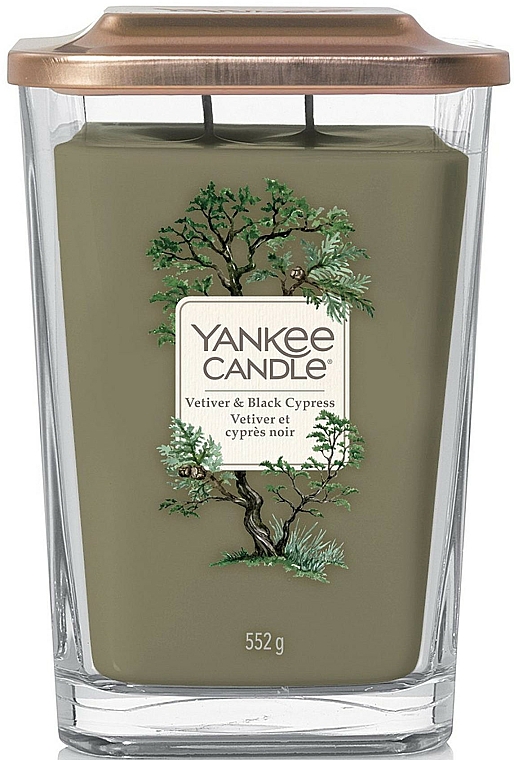 Świeca zapachowa w szkle - Yankee Candle Elevation Vetiver and Black Cypress Candle — Zdjęcie N2