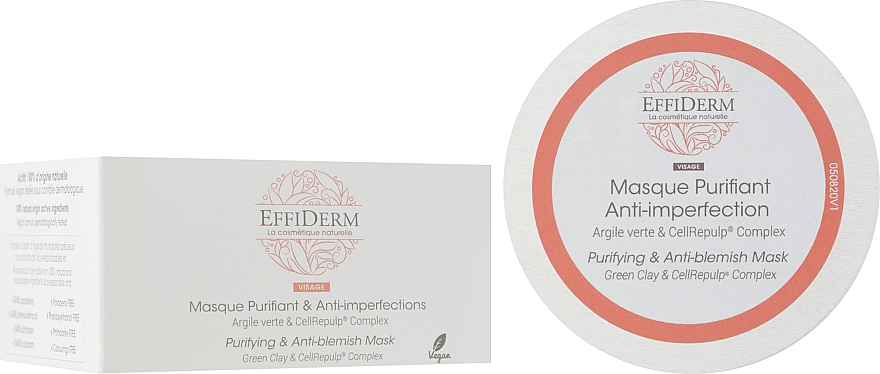 Oczyszczająca i nawilżająca maska - EffiDerm Visage Masque Purifiant & Reequilibrant — Zdjęcie N2