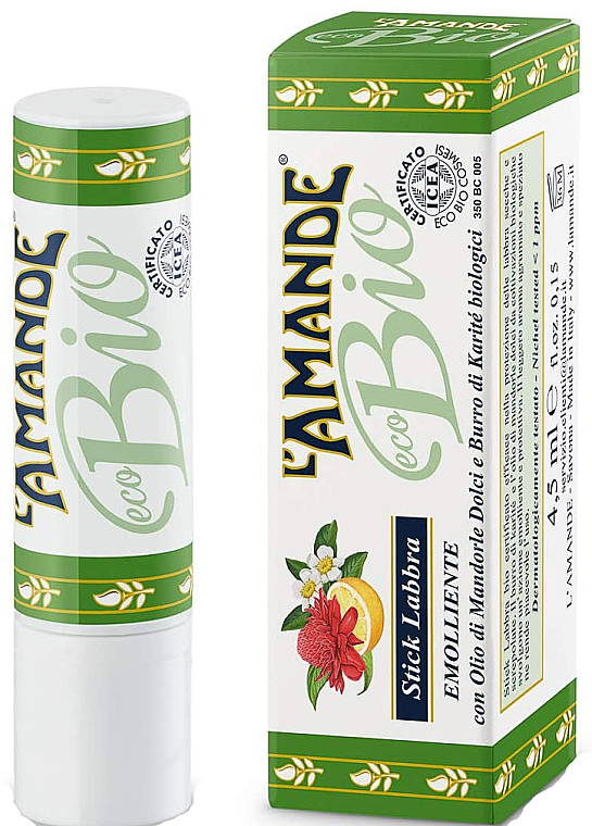 Balsam do ust - L'Amande Eco Bio Softening Lip Balm — Zdjęcie N1