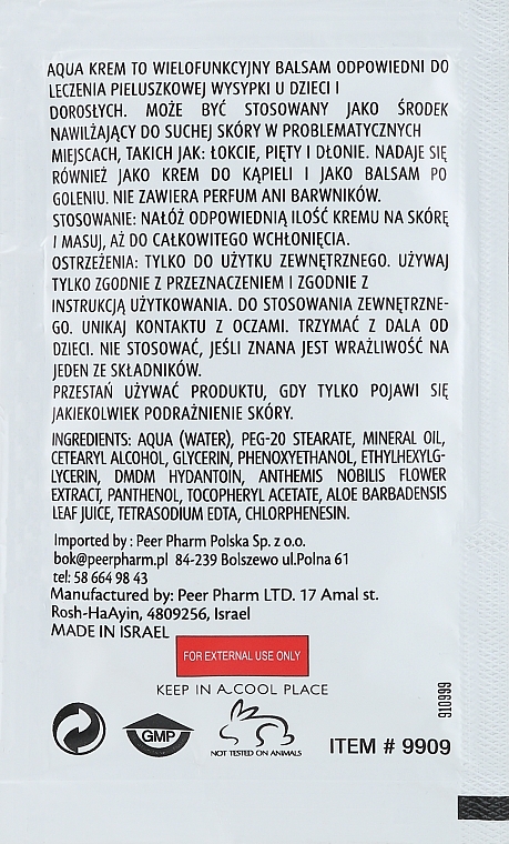 Wielofunkcyjny aqua krem - Mediskin Aqua Cream (próbka) — Zdjęcie N4