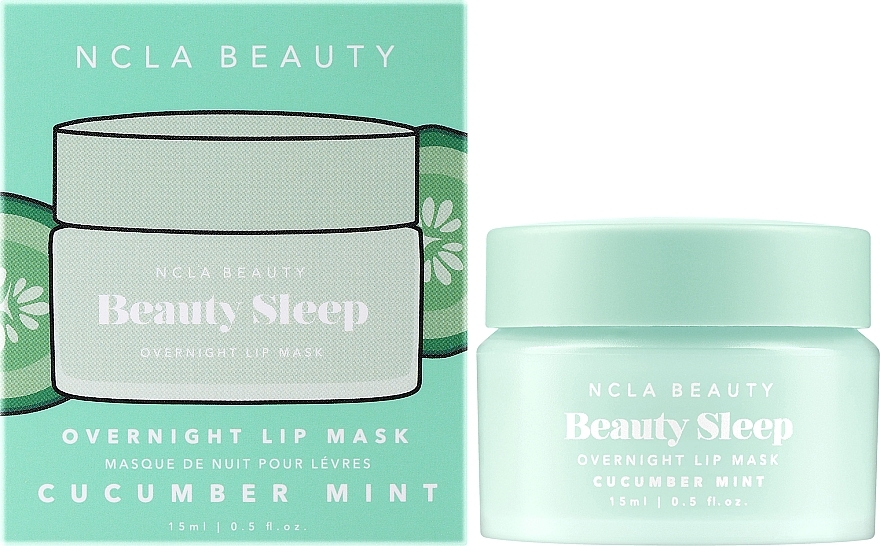 Maska do ust na noc - NCLA Beauty Beauty Sleep Overnight Lip Mask Cucumber Mint — Zdjęcie N2