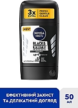 Antyperspirant w sztyfcie - NIVEA Black & White Invisible Original — Zdjęcie N3