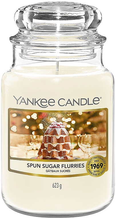 Świeca zapachowa w słoiku - Yankee Candle Spun Sugar Flurries Jar Candle — Zdjęcie N1