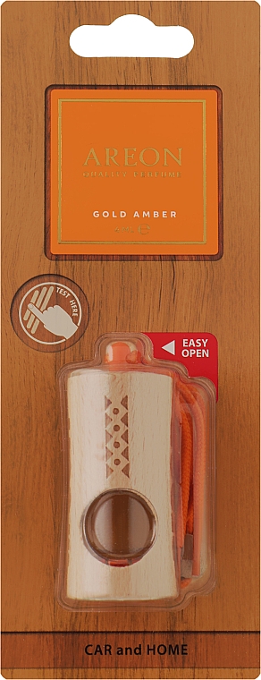 Zapach do samochodu Golden Amber - Areon Fresco Premium Gold Amber — Zdjęcie N1