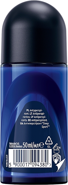 Antyperspirant w kulce dla mężczyzn - NIVEA MEN Deep Sport Antiperspirant — Zdjęcie N2