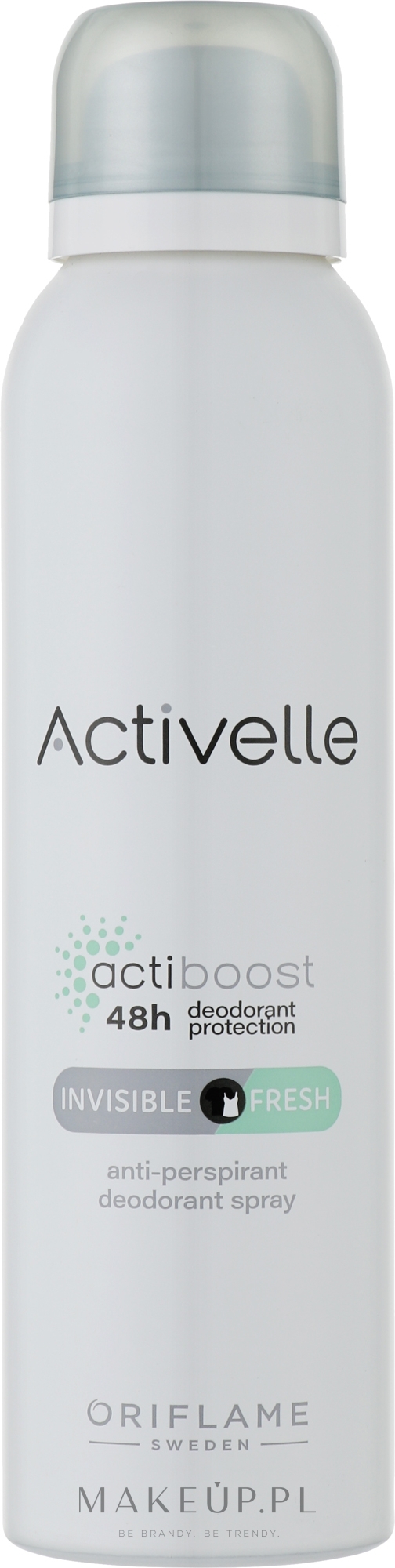 Dezodorant w sprayu przeciw białym śladom - Oriflame Activelle — Zdjęcie 150 ml