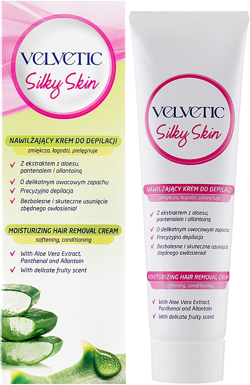 Nawilżający krem do depilacji - Velvetic Silky Skin Moisturizing Hair Removal Cream