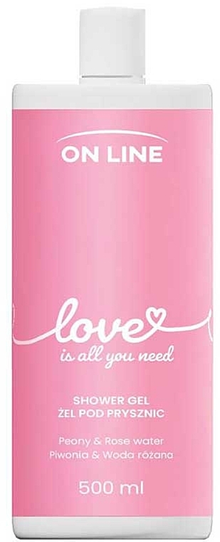 Żel pod prysznic z piwonią i różaną wodą - On Line Love Shower Gel — Zdjęcie N1