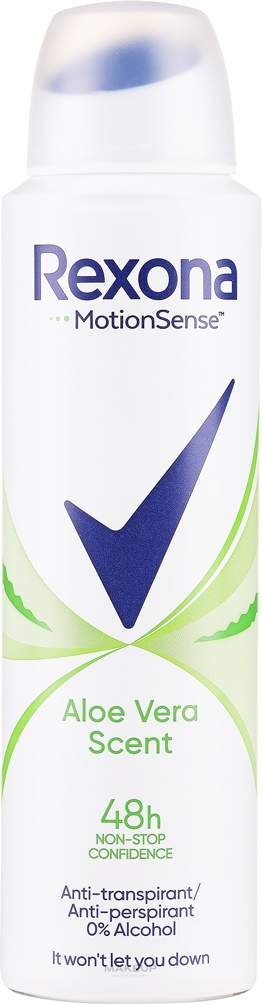 Antyperspirant w sprayu - Rexona MotionSense Aloe Vera Anti-Perspirant — Zdjęcie 150 ml