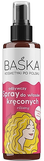 Różany odżywczy spray do włosów kręconych - Baska  — Zdjęcie N1