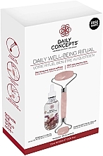 Kup Zestaw - Daily Concepts Daily Well Being Ritual Rose Quartz (roller/1pcs + f/oil/60ml)