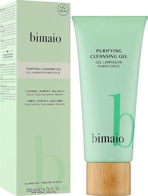 PRZECENA! Żel do mycia twarzy - Bimaio Purifying Cleansing Gel * — Zdjęcie N3