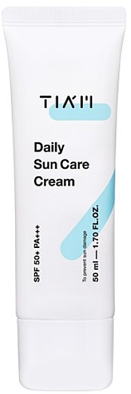 Krem przeciwsłoneczny z tokoferolem i witaminą C - Tiam Daily Sun Care Cream SPF 50+ PA+++ — Zdjęcie N1