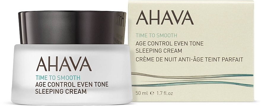 Wygładzający krem na noc korygujący ton skóry - Ahava Age Control Even Tone Sleeping Cream — Zdjęcie N2