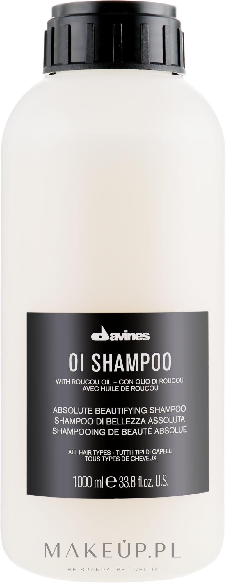 Upiększający szampon do wszystkich rodzajów włosów - Davines Oi Absolute Beautifying Shampoo With Roucou Oil — Zdjęcie 1000 ml