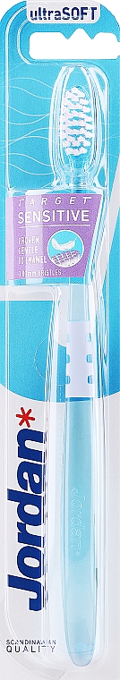 Ultra miękka szczoteczka do wrażliwych zębów i dziąseł, niebieska - Jordan Target Sensitive