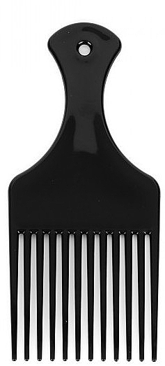Duży grzebień do włosów afro PE-403, 16,5 cm, czarny - Disna Large Afro Comb — Zdjęcie N1
