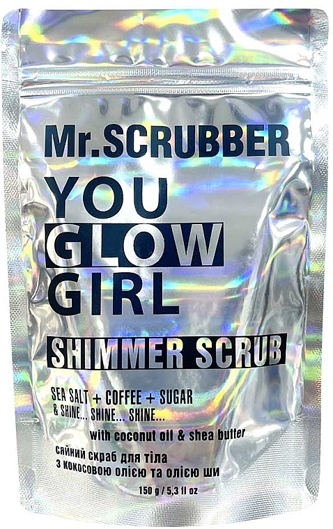 Peeling do ciała - Mr.Scrubber You Glow Girl Shimmer Scrub — Zdjęcie N1