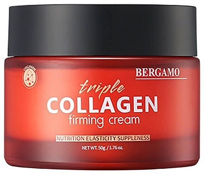 Ujędrniający krem do twarzy z potrójnym kolagenem - Bergamo Triple Collagen Firming Cream — Zdjęcie N2