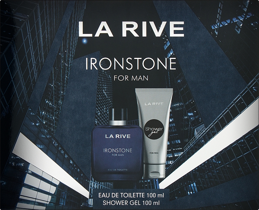 La Rive Ironstone For Men - Zestaw (edt 100 ml + sh/gel 100 ml) — Zdjęcie N1